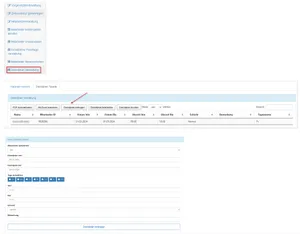 Dienstplan Screenshot