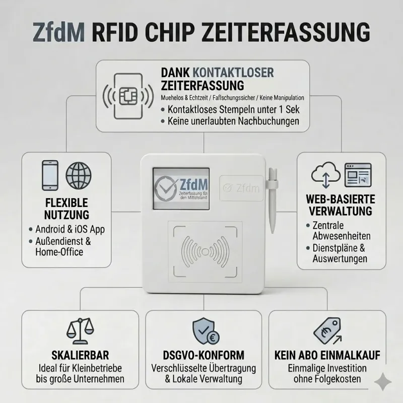 ZFDM Zeiterfassung: Vorteile