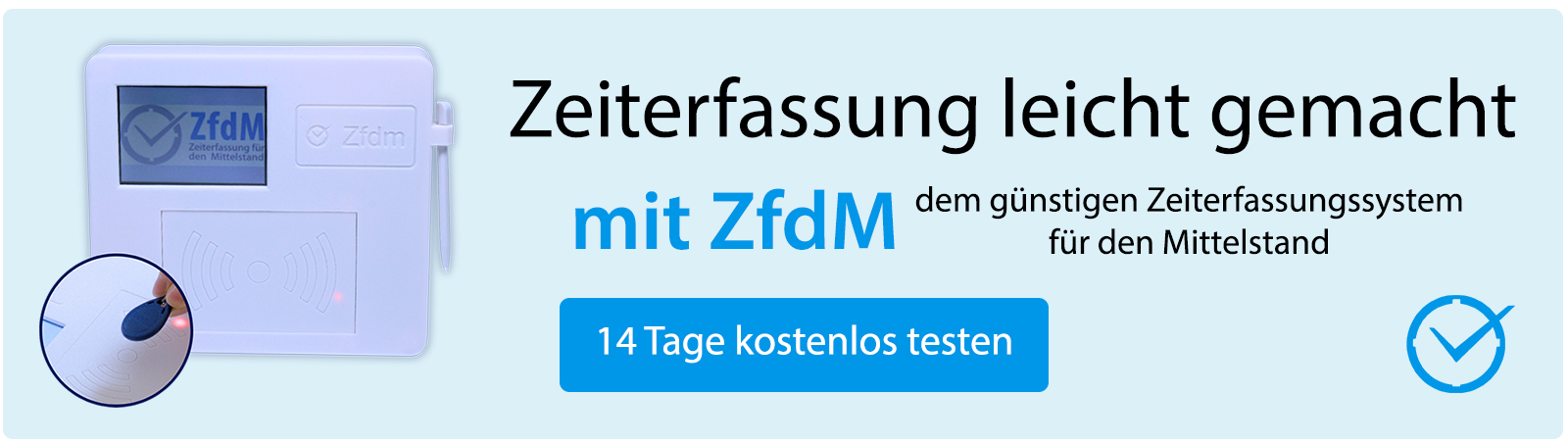 Zeiterfassungssystem mit Chip
