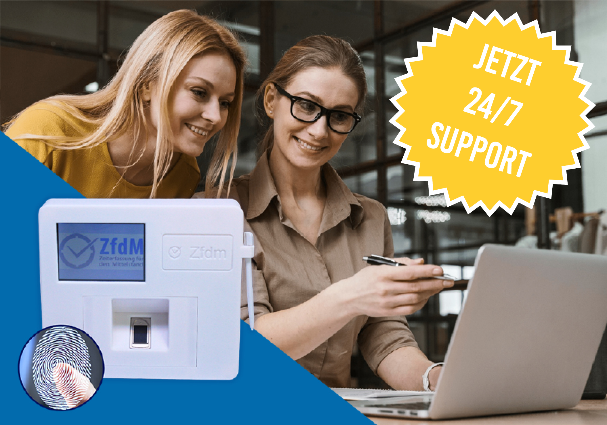 Zeiterfassung mit Fingerabdruck